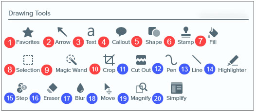 ابزارهای طراحی snagit